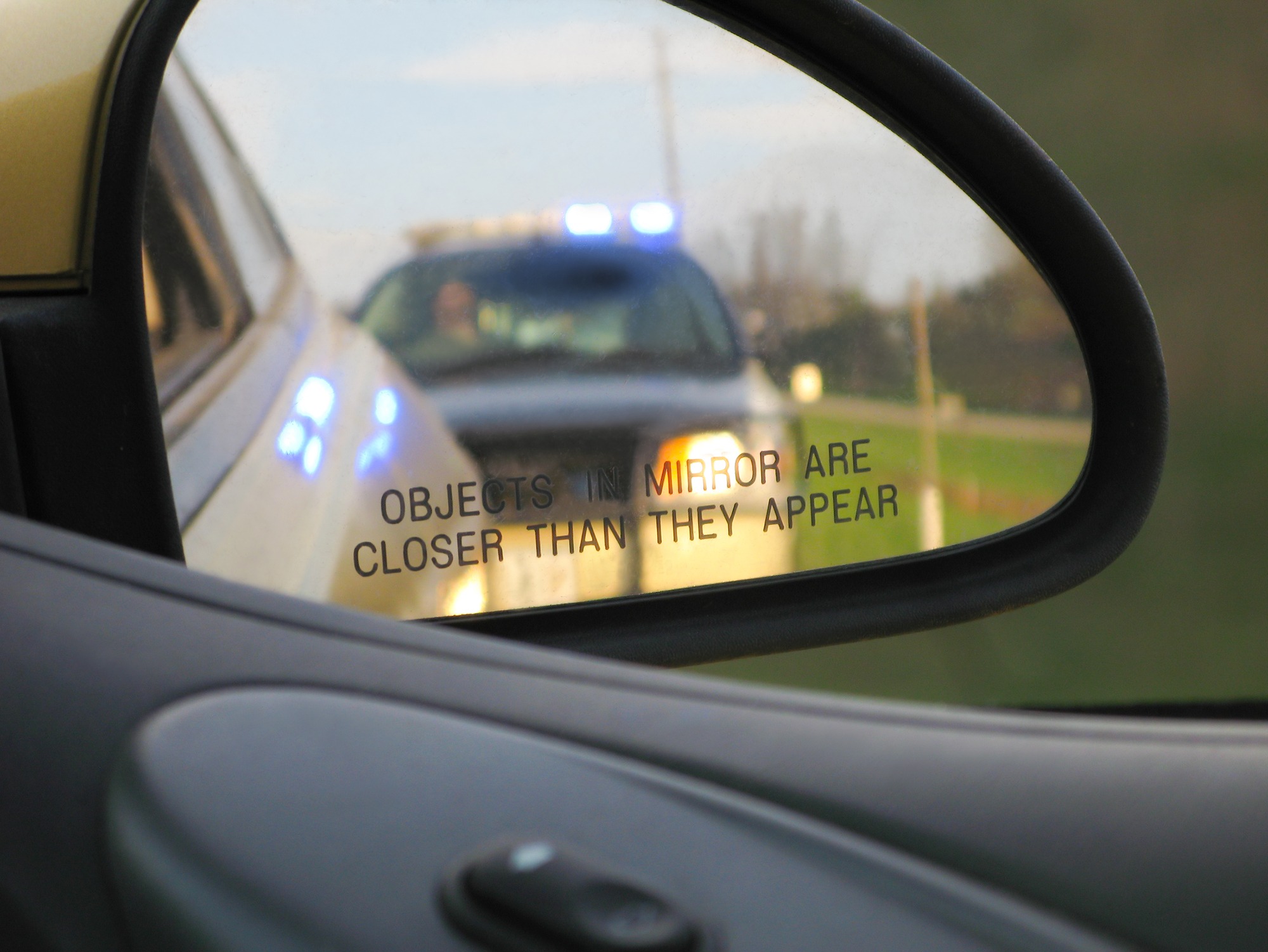 A Vehicle is Pulled Over by Police
