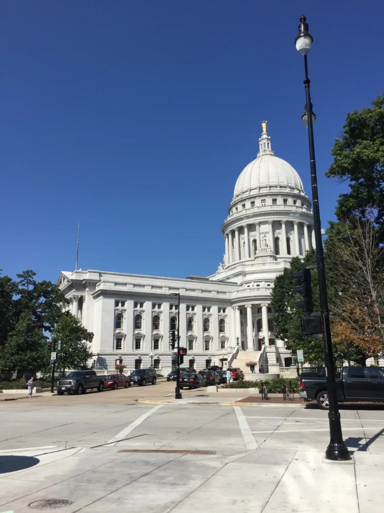 The capitol building of Wisconsin